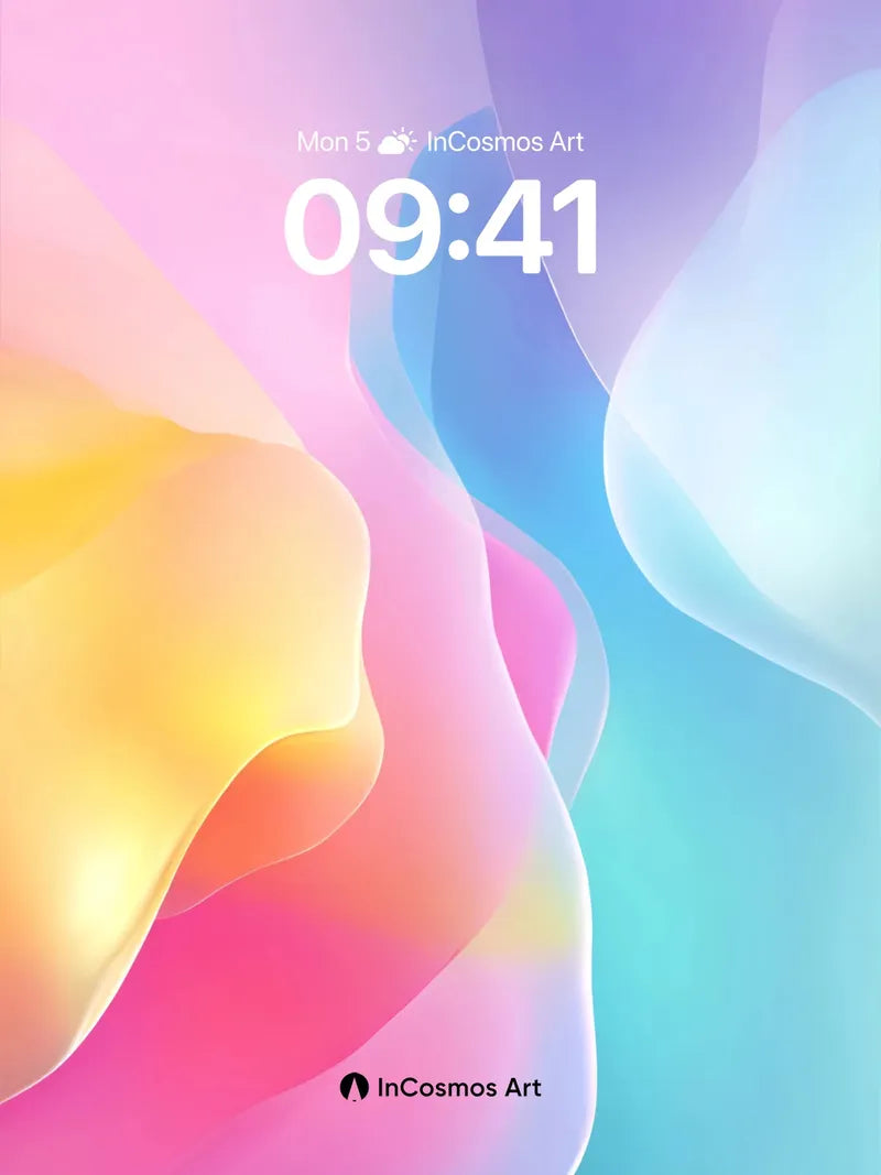 Luminous Flow Wallpaper with Ethereal Hues
