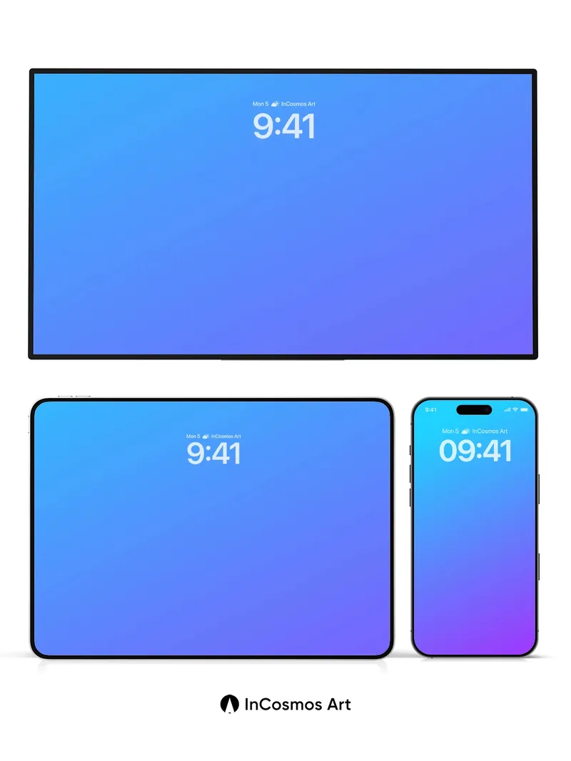 Liquid Sky Gradient Wallpaper with Soft Hues