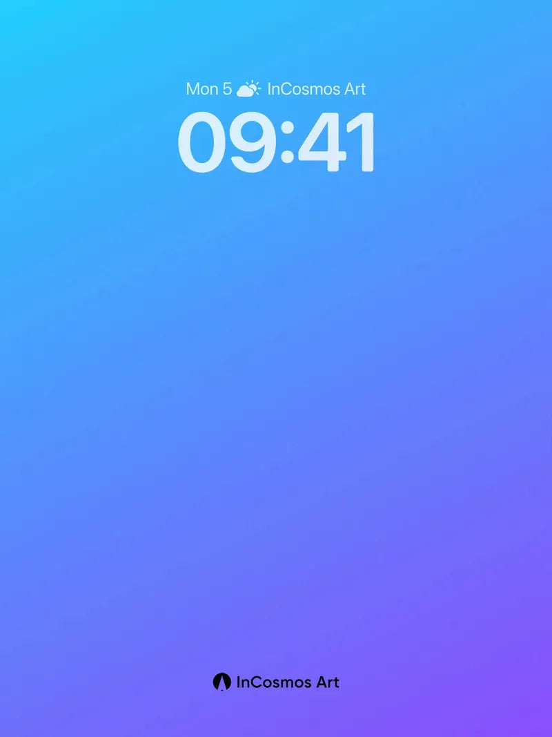 Liquid Sky Gradient Wallpaper with Soft Hues