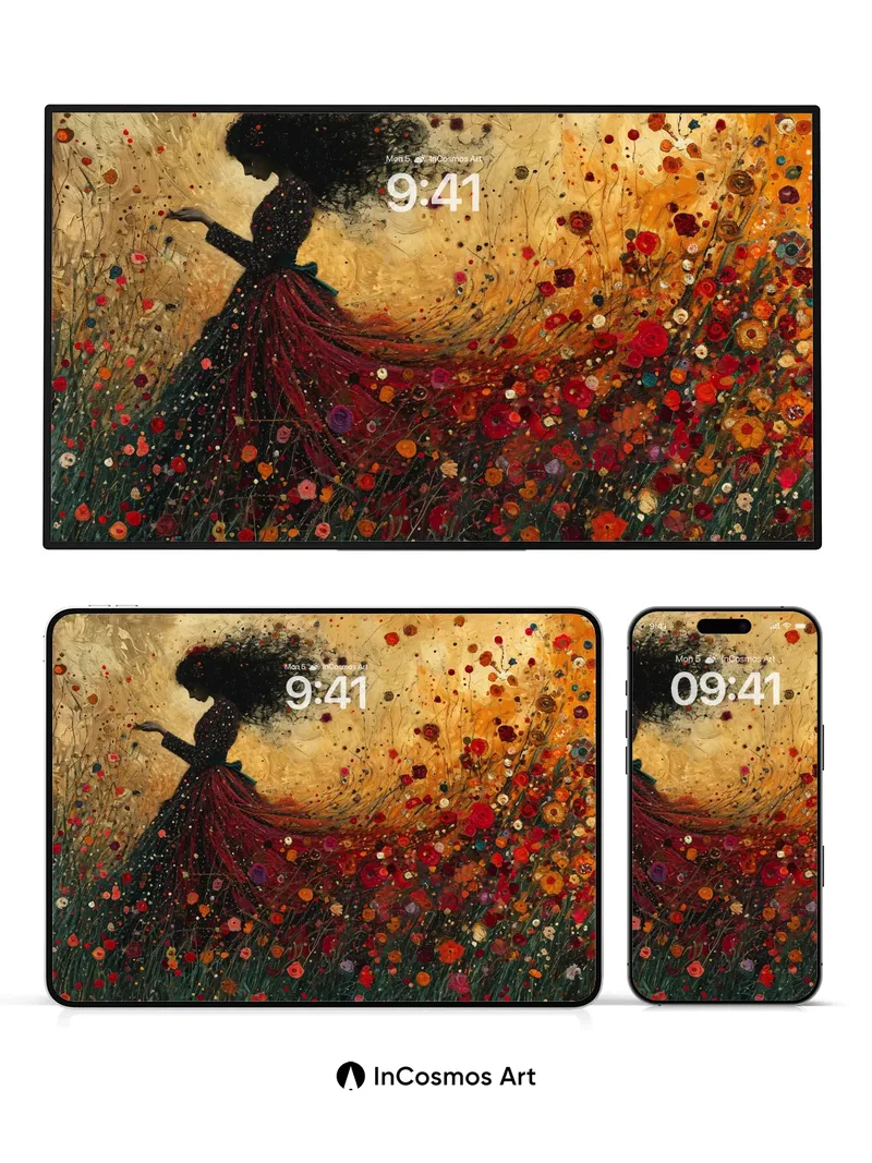 Whirlwind Bloom Wallpaper with Kusama Echoes