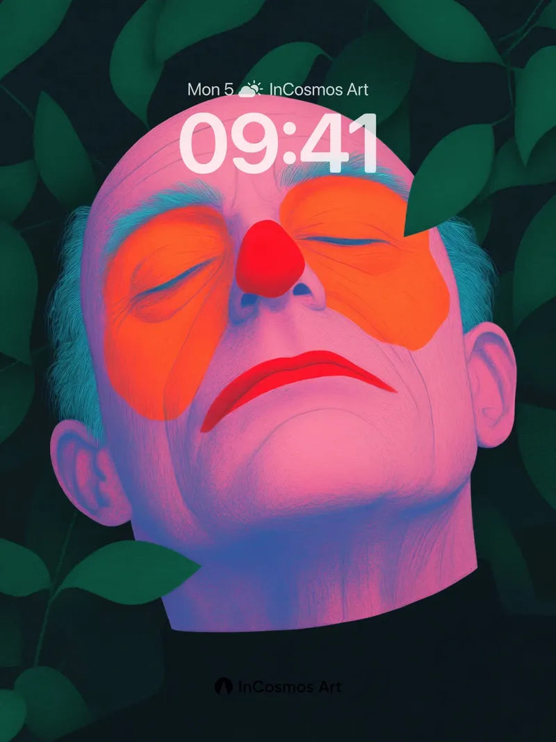 Surreal Stillness Wallpaper with Clownish Hue