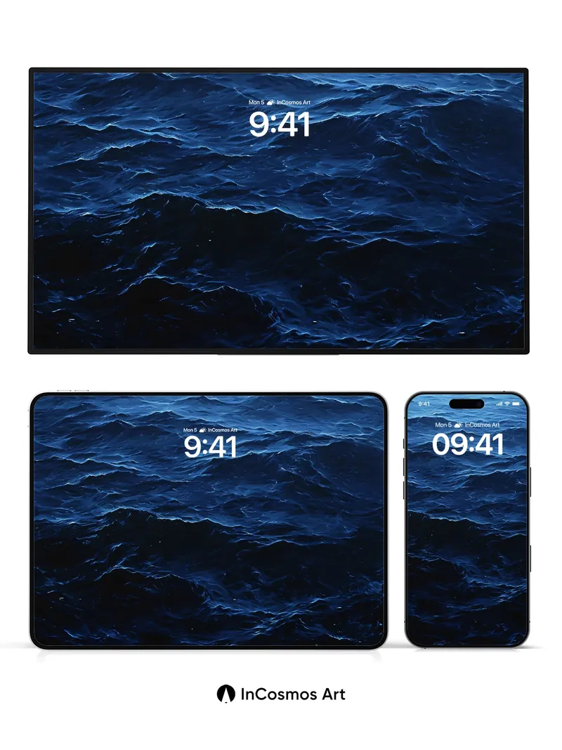 Midnight Tides Wallpaper with Whispering Depths