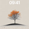 Autumn Hush Wallpaper with Floating Leaves wallpaper for iPhone, iPad & Mac