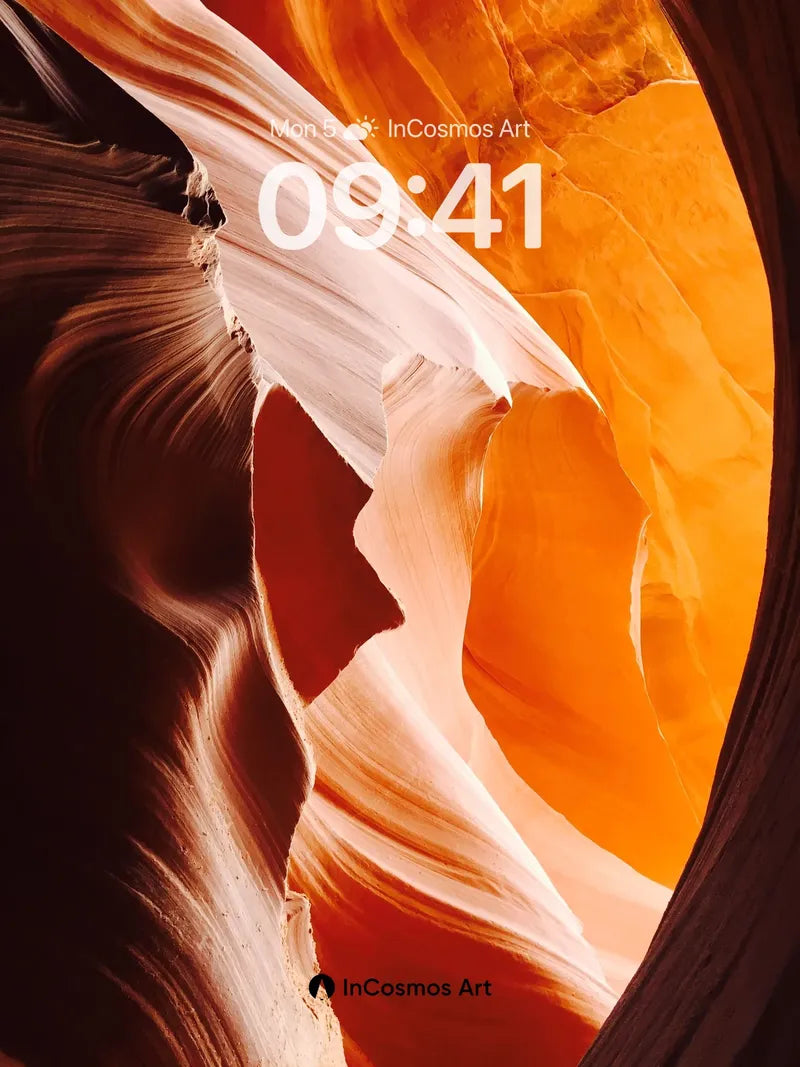 Canyon Whispers Wallpaper with Sunlit Veins