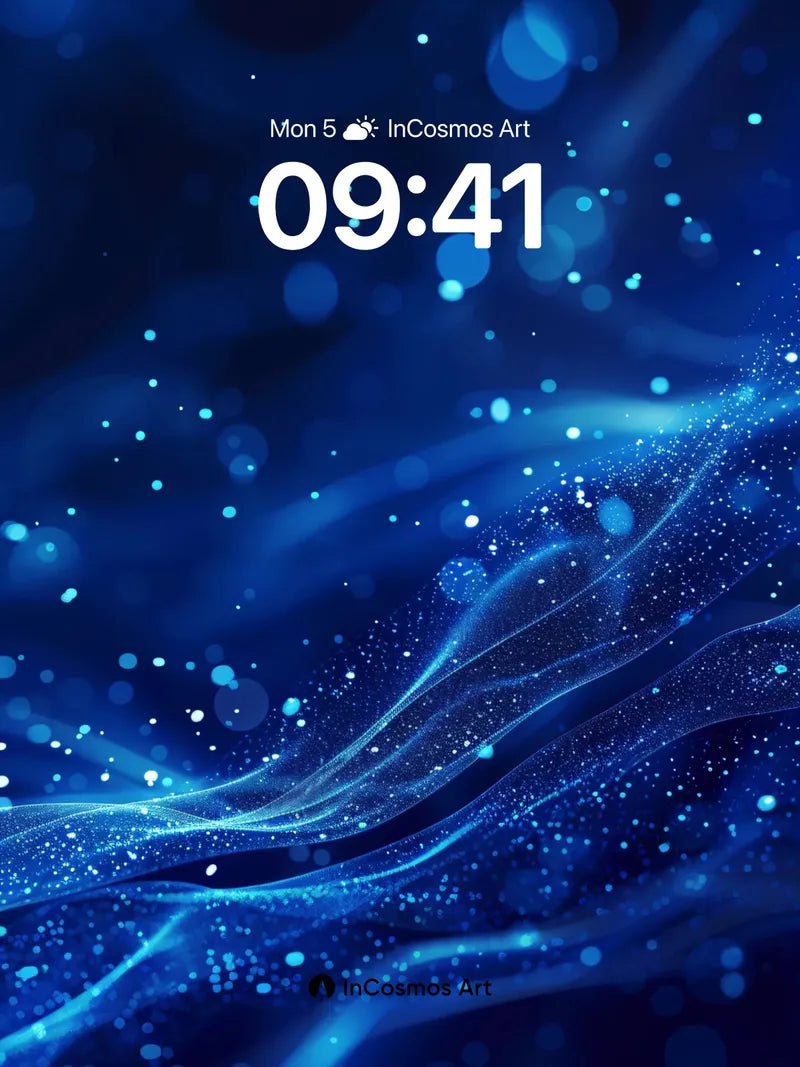 Cosmic Veil Wallpaper with Starlit Trails