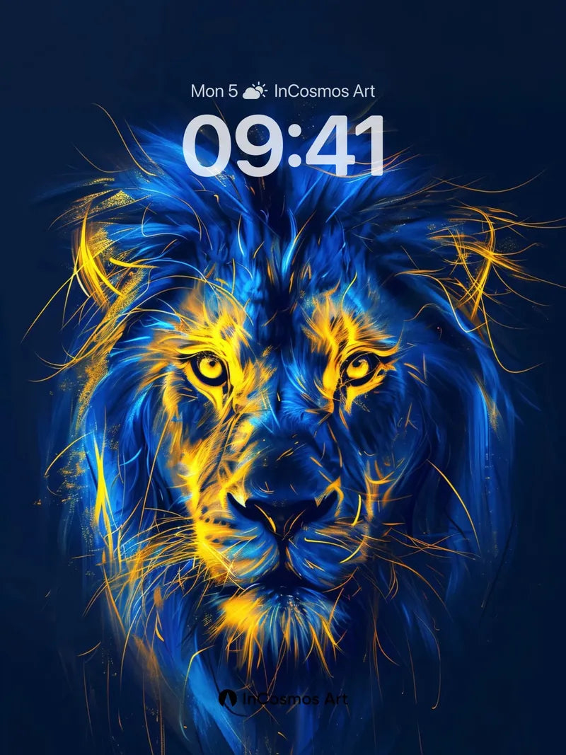 Electric Flame Wallpaper with Cosmic Mane