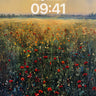 Golden Hush Wallpaper with Whispering Poppies wallpaper for iPhone, iPad & Mac