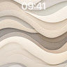 Serenity Wave Wallpaper with Textured Depth wallpaper for iPhone, iPad & Mac
