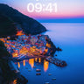 Twilight Harbor Wallpaper with Glowing Reflections wallpaper for iPhone, iPad & Mac