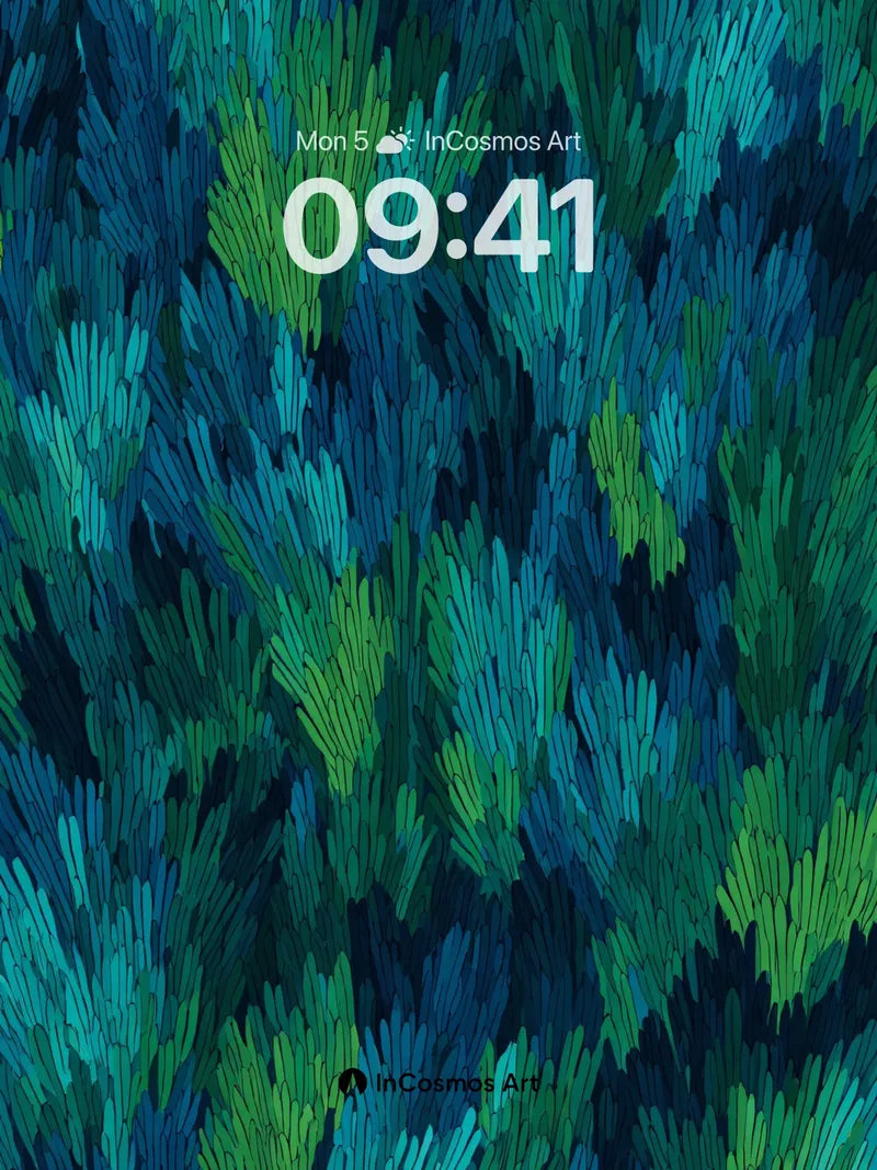Midnight Pine Wallpaper with Layered Depth