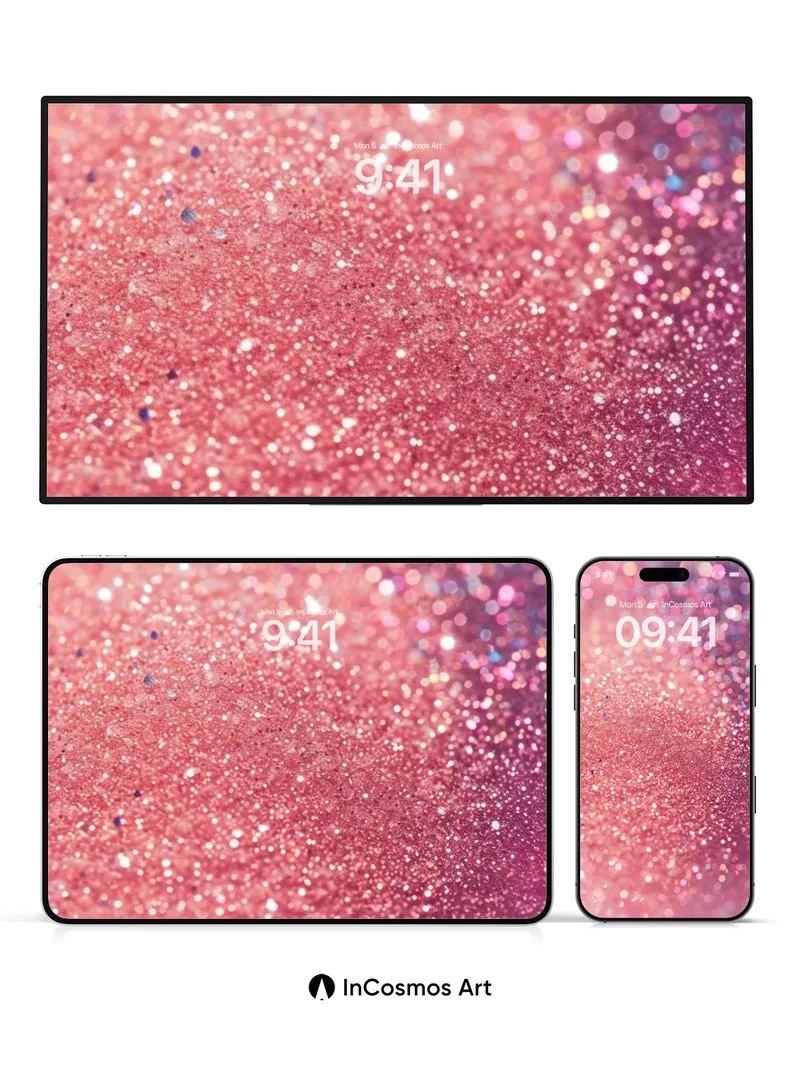 Luminous Dust Wallpaper with Sparkling Hues