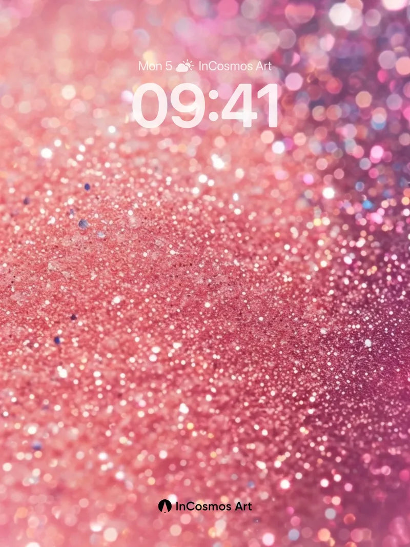Luminous Dust Wallpaper with Sparkling Hues