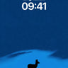 Silent Moonlight Wallpaper with Floating Deer wallpaper for iPhone, iPad & Mac
