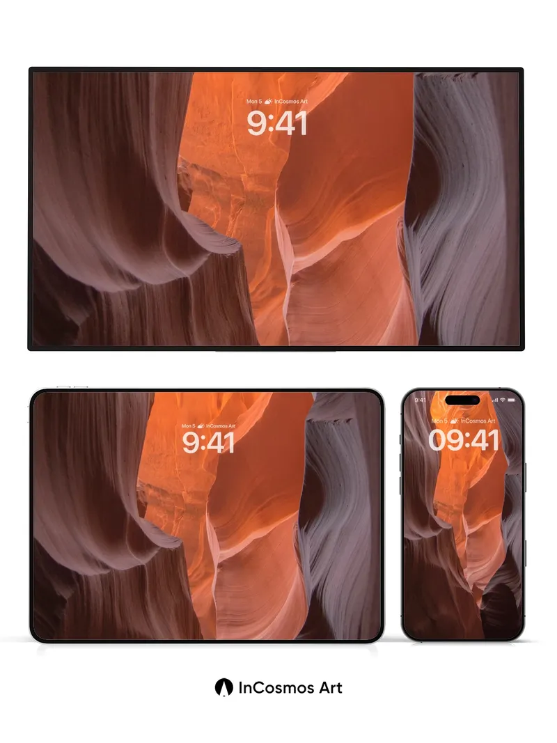 Canyon Whisper Wallpaper with Dune-Like Curves