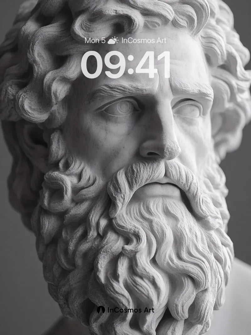 Stone Whisper Wallpaper with Ancient Gaze wallpaper for iPhone, iPad & Mac