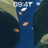 Deep Blue Abyss Fish Background wallpaper for iPhone, iPad & Mac