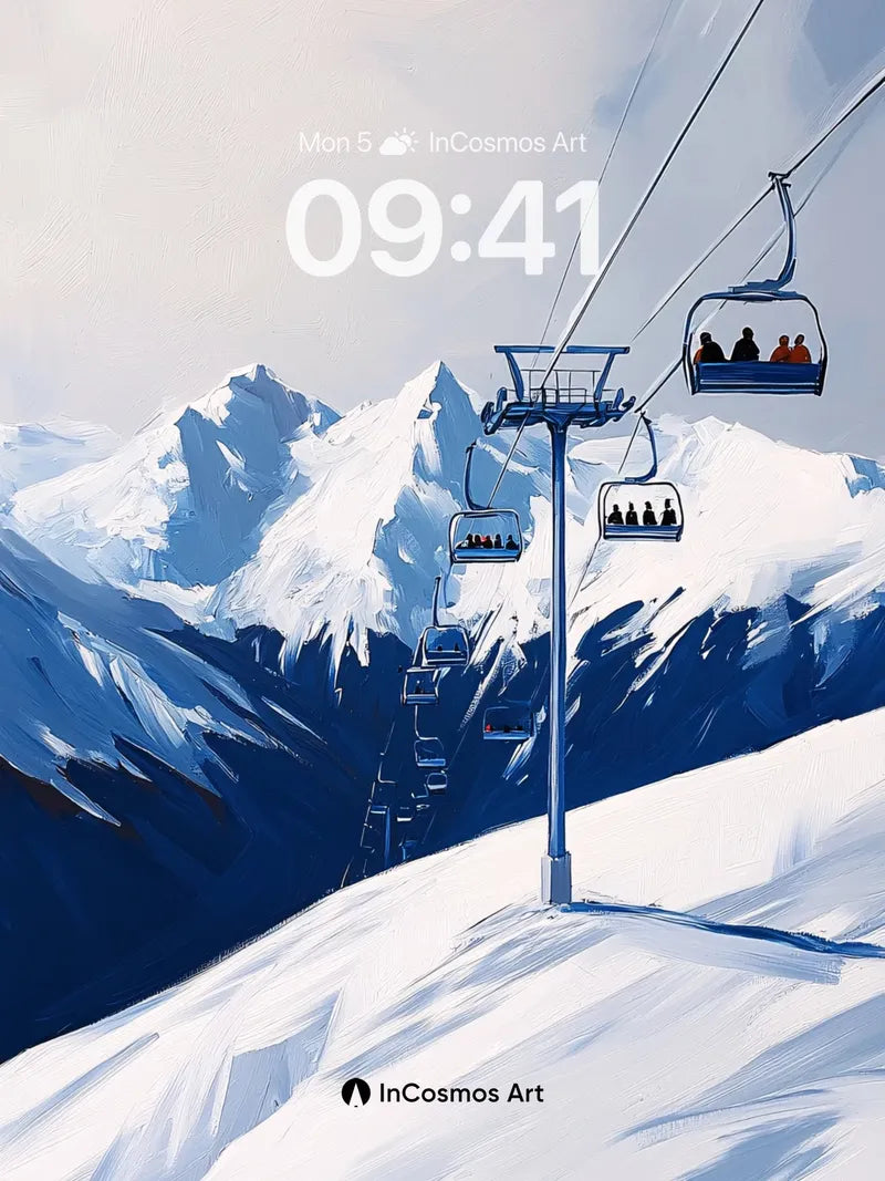 Silent Ascent Wallpaper with Alpine Echoes