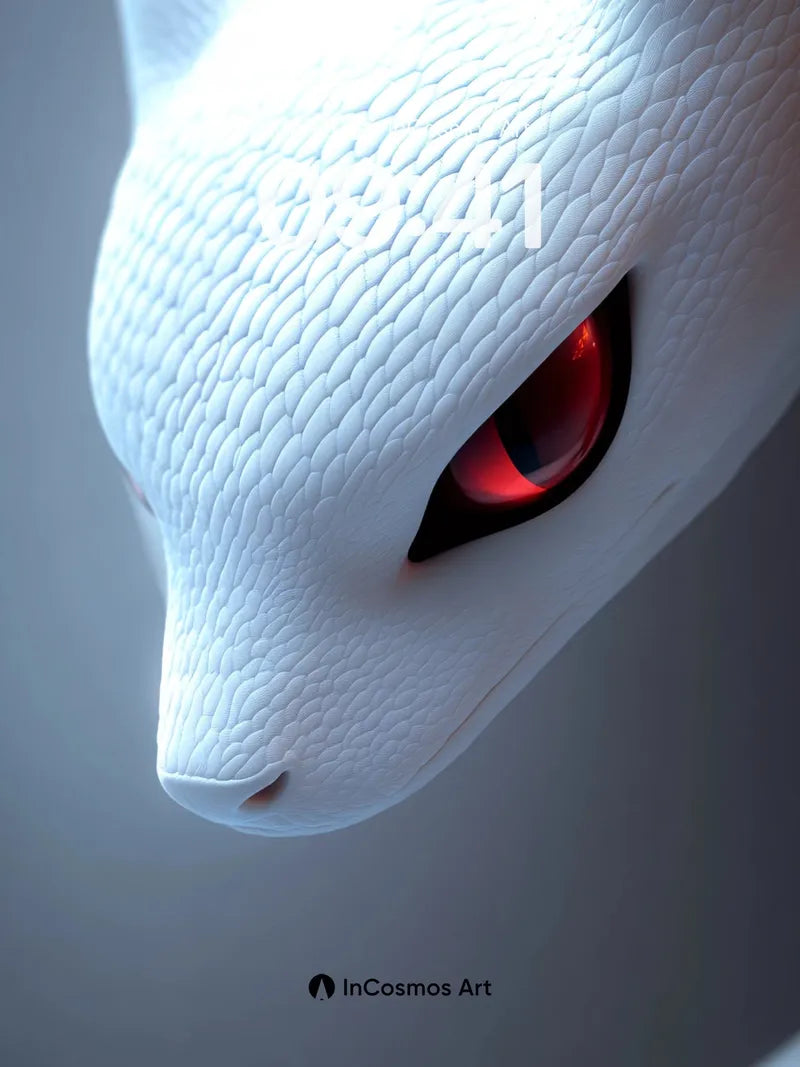 Silent Gaze Wallpaper with Crimson Eye