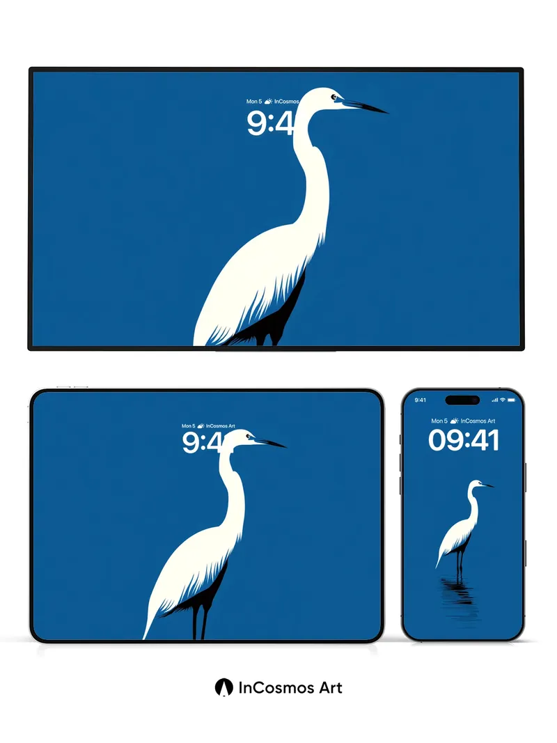 Serene Solitude Wallpaper with Reflective Depth