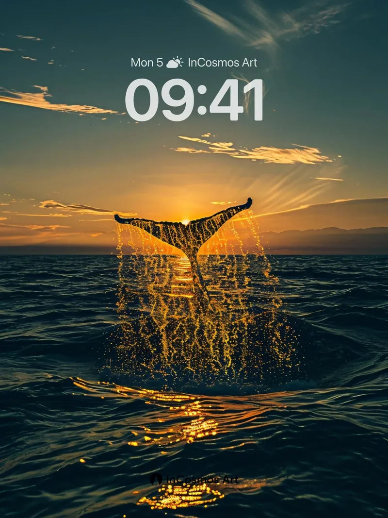 Golden Whispers Wallpaper with Sunlit Tail