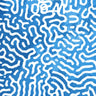 Cerulean Labyrinth Wallpaper with Whispering Lines wallpaper for iPhone, iPad & Mac