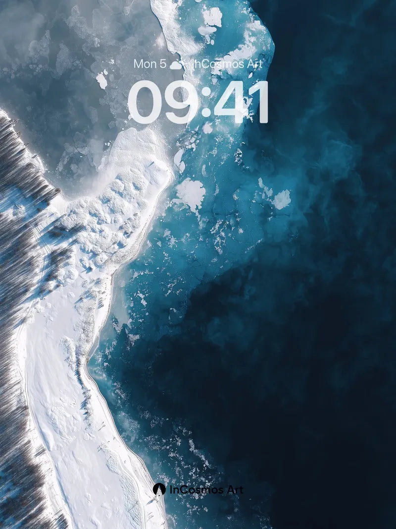 Frost Edge Wallpaper with Abyssal Depths