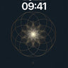 Golden Geometry Wallpaper with Celestial Bloom wallpaper for iPhone, iPad & Mac