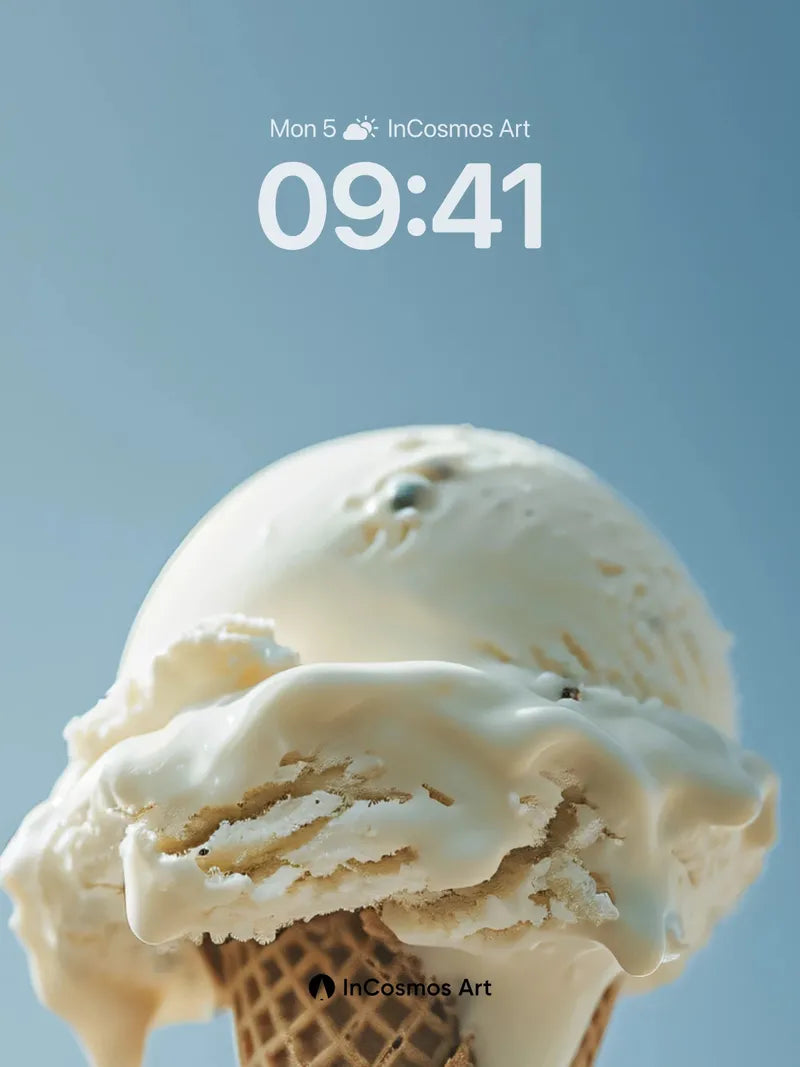 Creamy Drift Wallpaper with Melting Grace