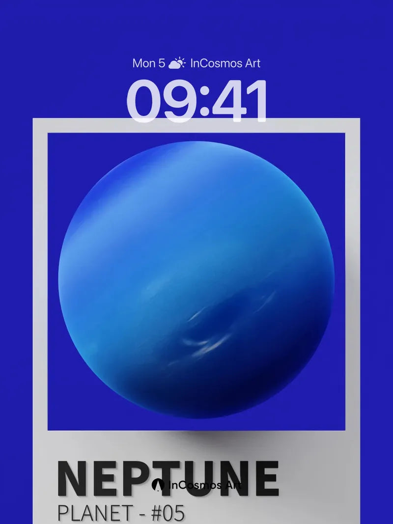 Calm Cosmic Blue Wallpaper with Deep Space Hues