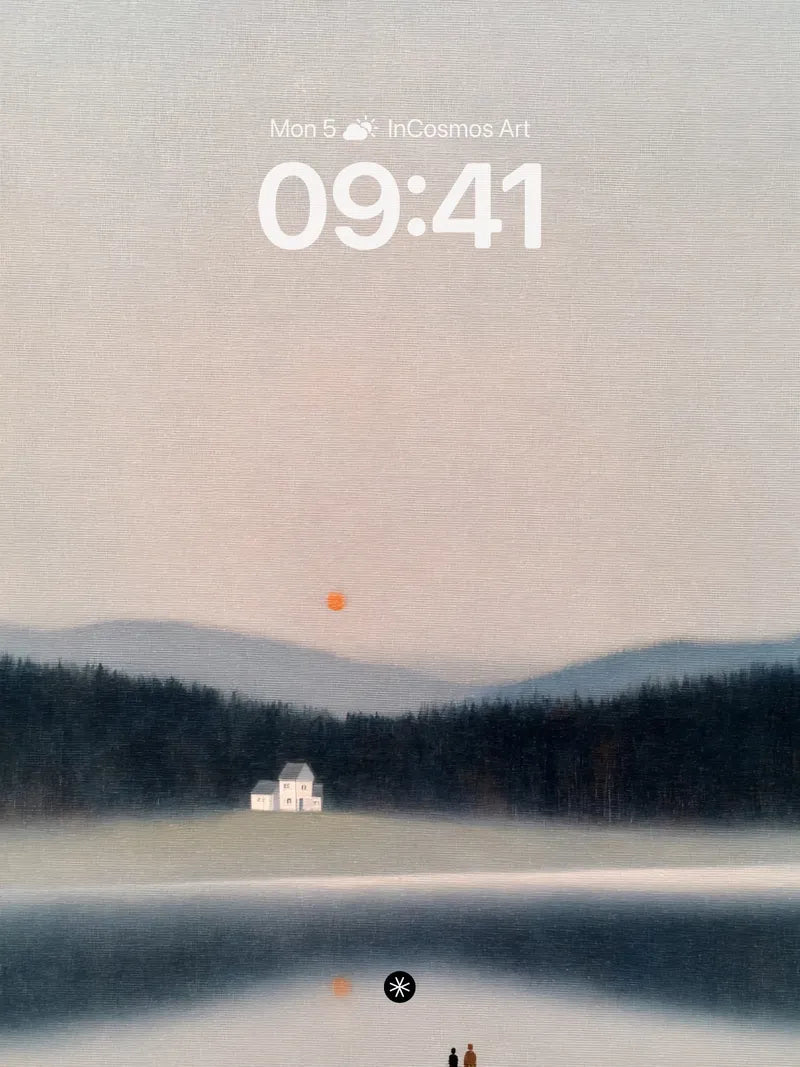 Mist Lake Wallpaper with Silent Horizon wallpaper for iPhone, iPad & Mac