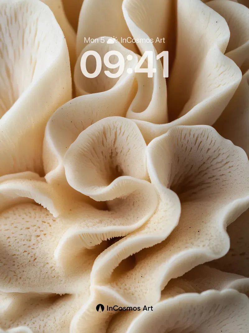 Silken Folds Wallpaper with Breathable Light