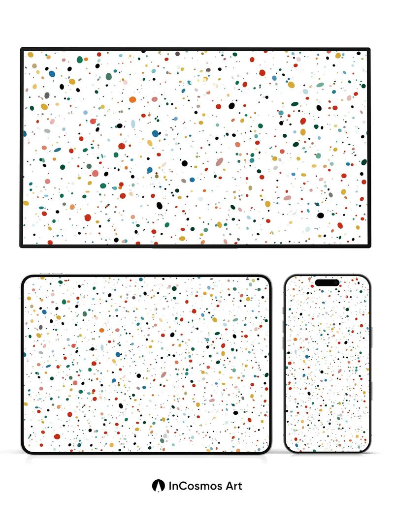 Whispering Speckle Wallpaper with Cosmic Dust