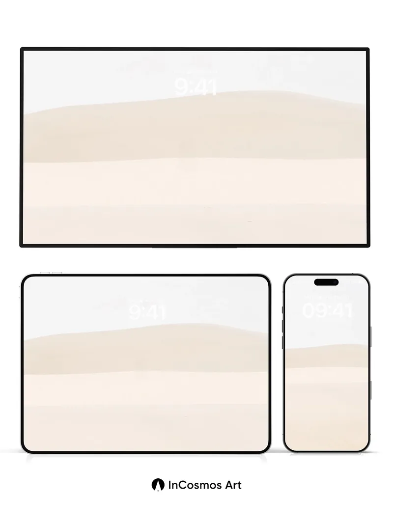 Serenity Dune Wallpaper with Soft Horizon