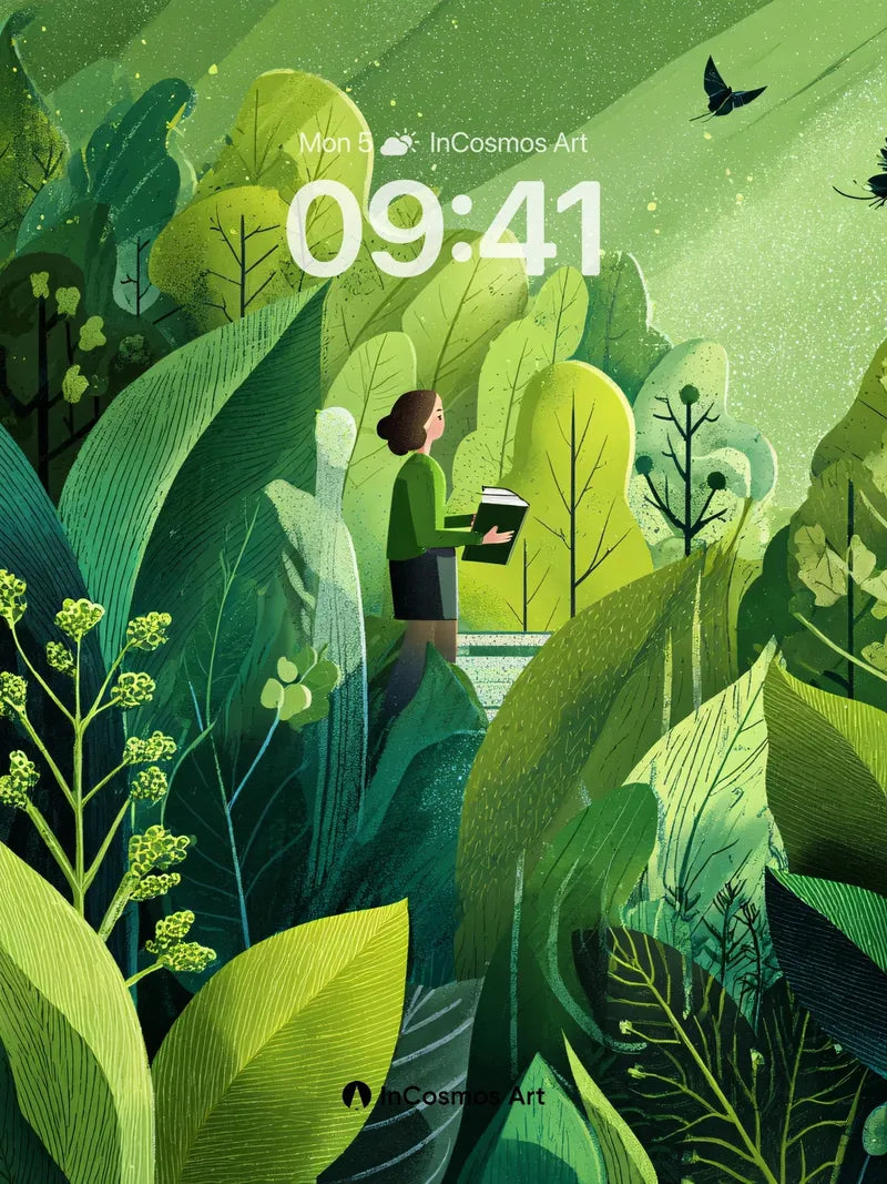Whispering Jungle Wallpaper with Secret Path wallpaper for iPhone, iPad & Mac