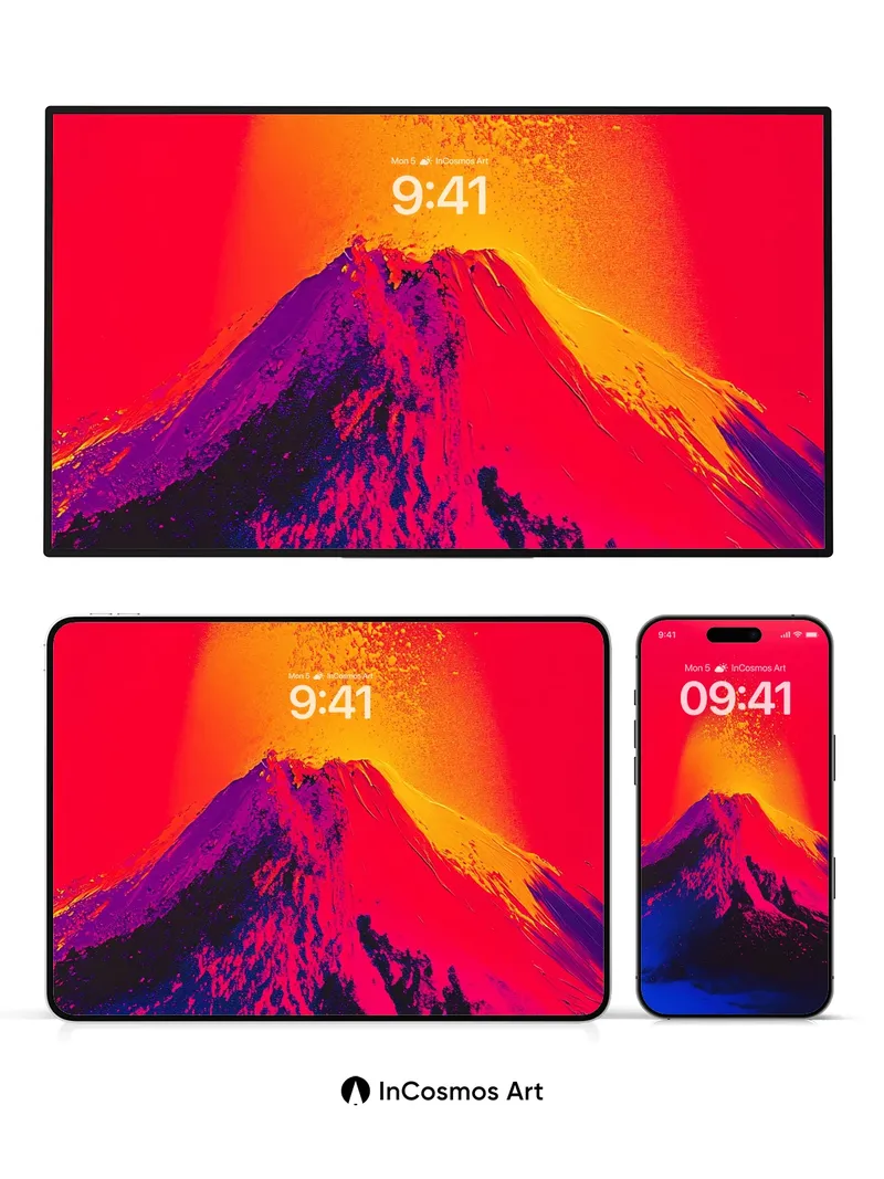 Fiery Pulse Wallpaper with Volcanic Breath