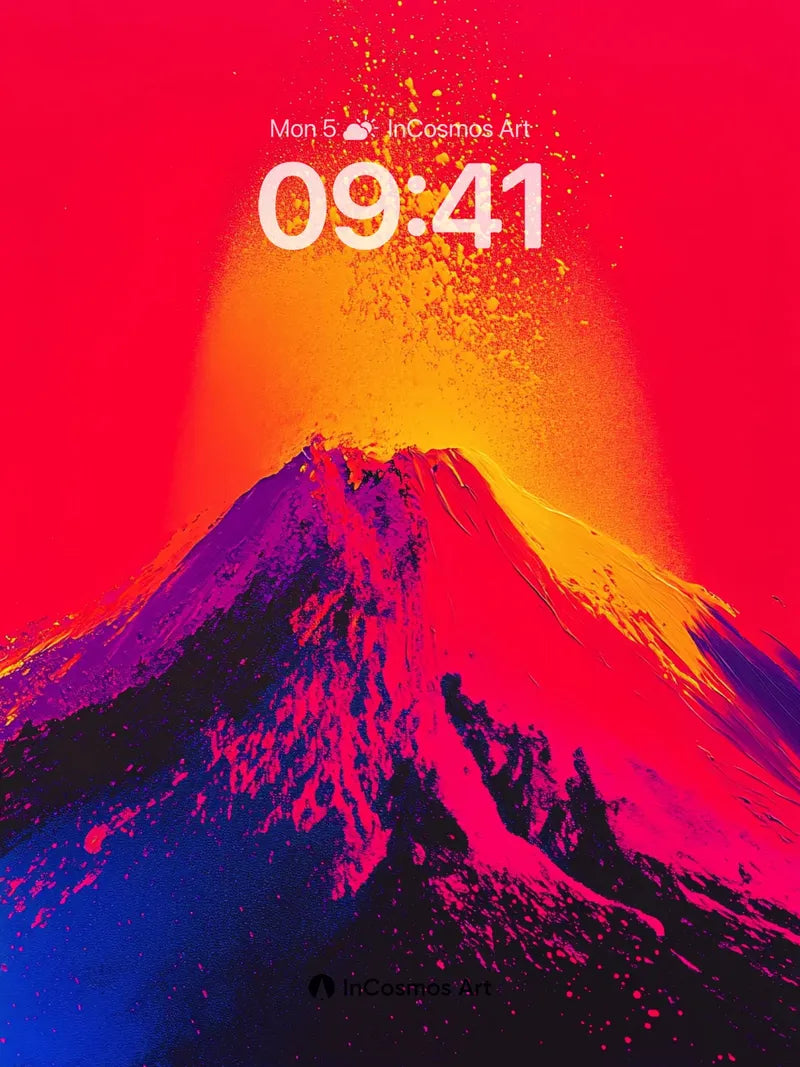 Fiery Pulse Wallpaper with Volcanic Breath