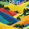 Surreal Rainbow Valley Wallpaper with Textured Hues wallpaper for iPhone, iPad & Mac