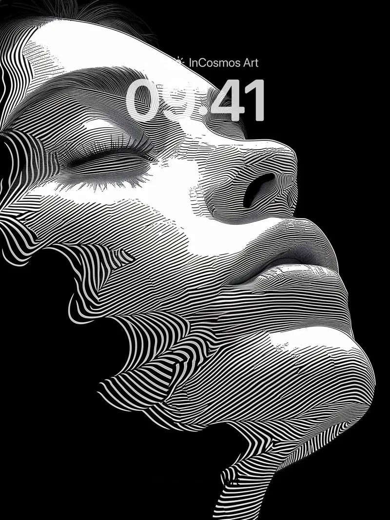 Serenity in Line Wallpaper with Whispering Contours