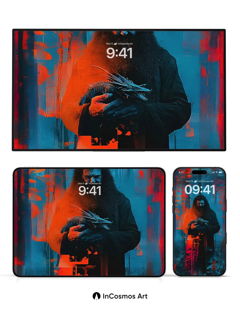 Crimson Forest Wallpaper with Dragon Whispers