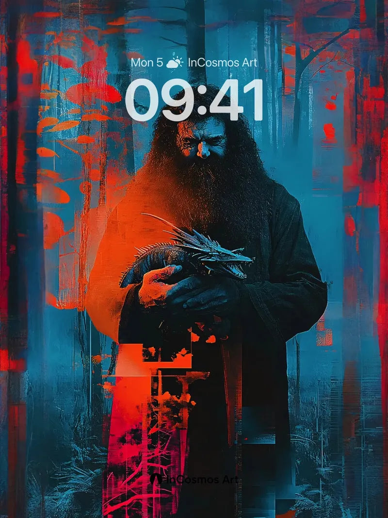 Crimson Forest Wallpaper with Dragon Whispers