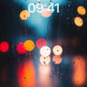 Rain-Streaked Night Wallpaper with Bokeh Lights wallpaper for iPhone, iPad & Mac