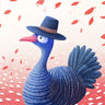 Whimsical Bluebird Wallpaper with Autumn Leaves wallpaper for iPhone, iPad & Mac