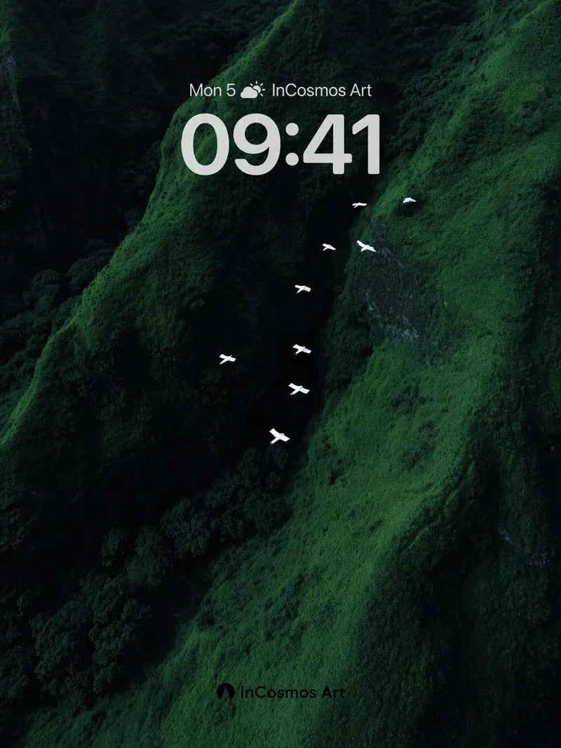 Serenity Flight Wallpaper with Mountain Veins wallpaper for iPhone, iPad & Mac