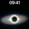 Silent Gravity Wallpaper with Cosmic Rings wallpaper for iPhone, iPad & Mac