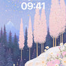 Luminous Bloom Wallpaper with Celestial Canopy wallpaper for iPhone, iPad & Mac
