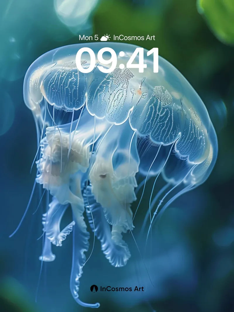 Luminous Drift Wallpaper with Ethereal Veils wallpaper for iPhone, iPad & Mac