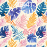 Tropical Mirage Wallpaper with Watercolor Leaves wallpaper for iPhone, iPad & Mac