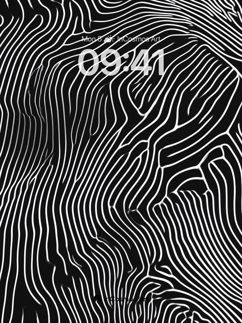 Silent Contour Wallpaper with Whispering Lines