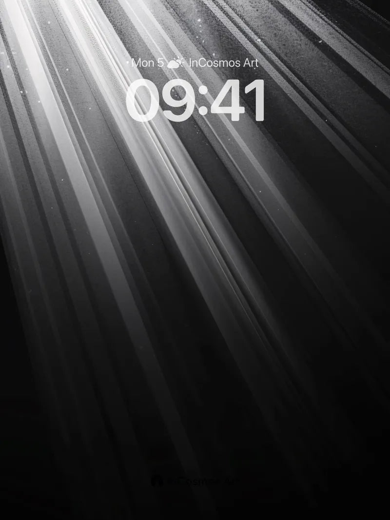 Silent Beam Wallpaper with Starlight Veins