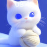 Serene Blue Eyes Wallpaper with Wooly Embrace wallpaper for iPhone, iPad & Mac